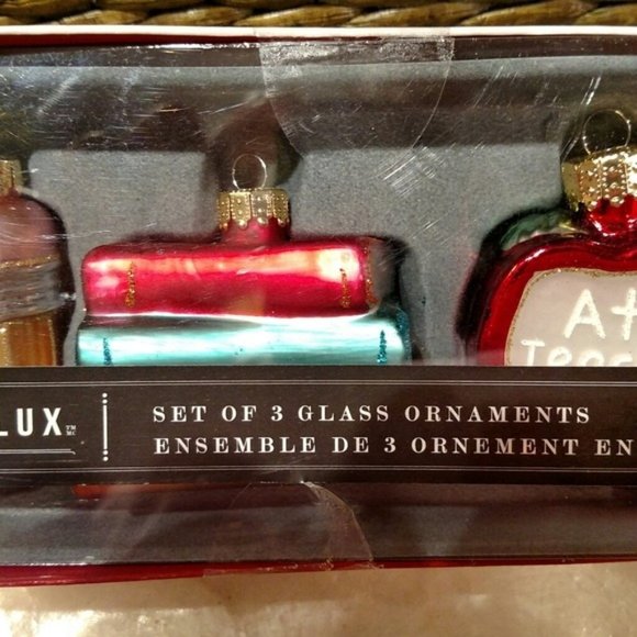 Teacher Ornaments, Bella Lux Glass, NEW - Picture 3 of 12